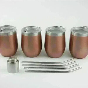 NEW! Penshmark Stainless Steel Rose Gold Tumbler Set